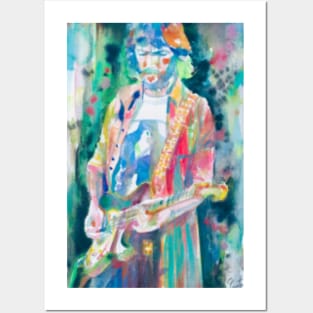 ERIC CLAPTON watercolor portrait .3 Posters and Art